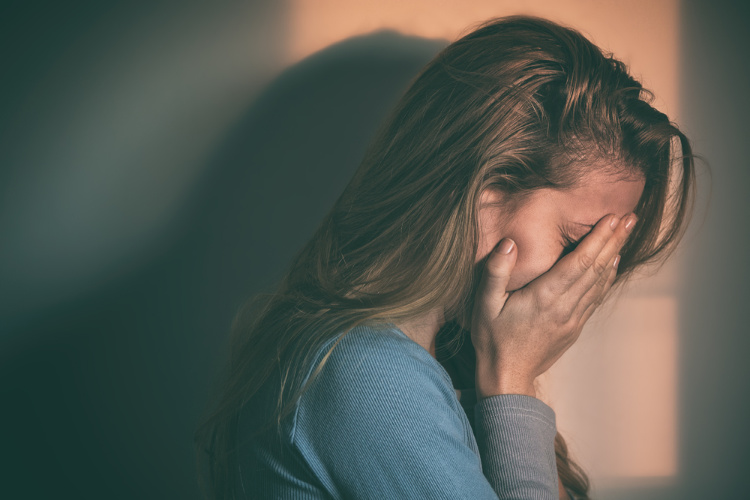 cannabis for depression upset woman